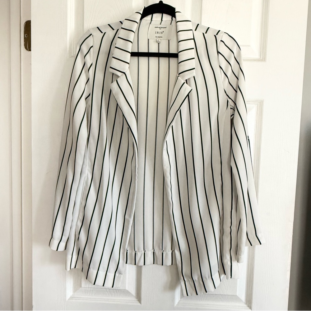 Striped Women's Blazer Cardigan